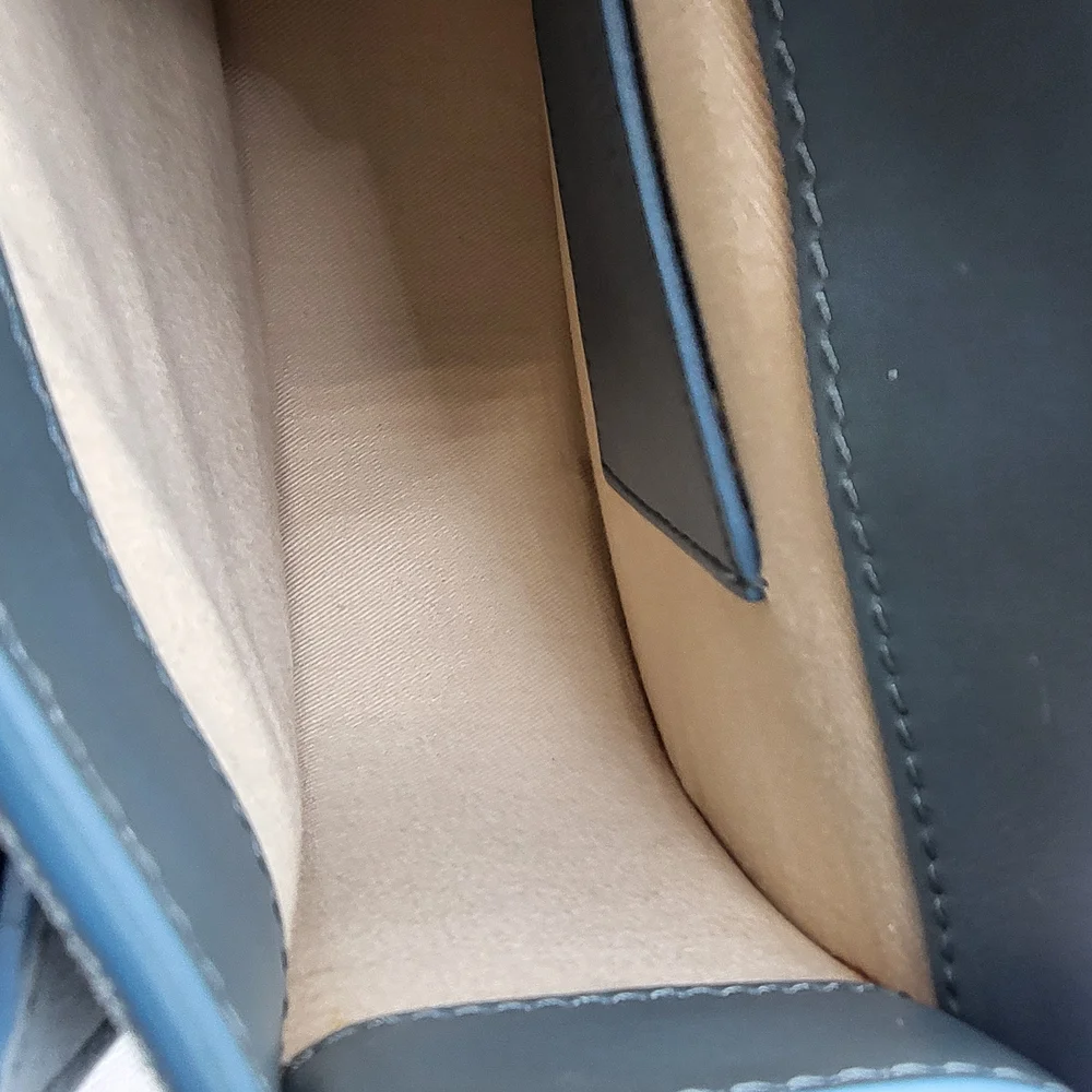 CHLOE Calfskin Small Tess Bag in Faded Blue, Authentic w/ COA. - Picture 15 of 16